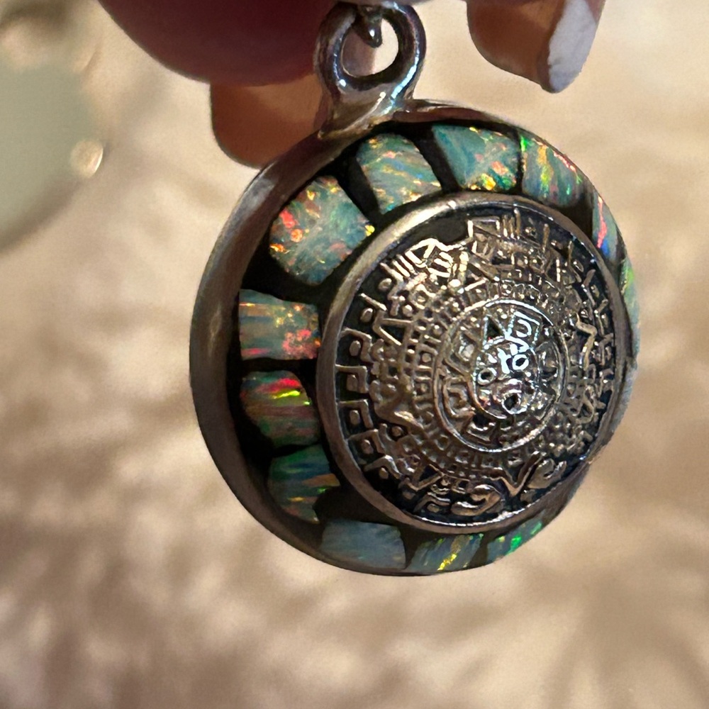 Silver and Opal Pendant